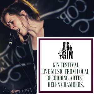 Helen Chambers at the Jug and Gin festival in Bubwith